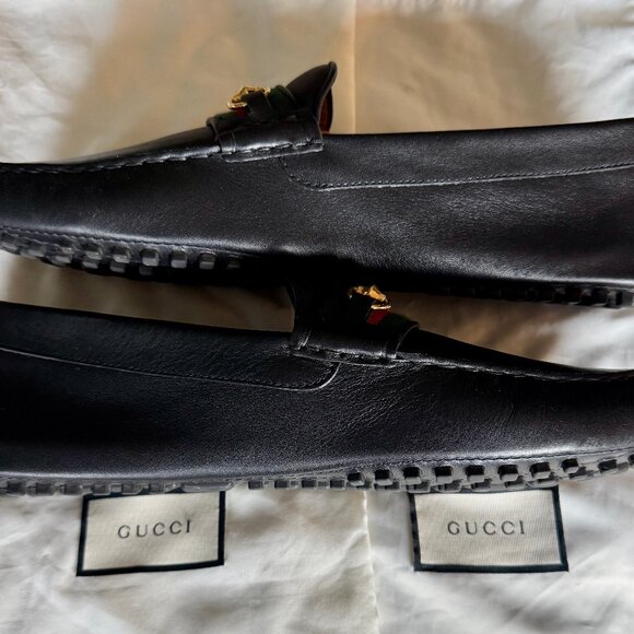 Gucci Leather Driver Men's Size 13 - Picture 4 of 7